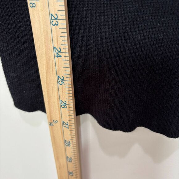 VTG Guess Argyle Sweater Women M Black Gold V-Neck Old Money Preppy Y2K Academia - Picture 4 of 7